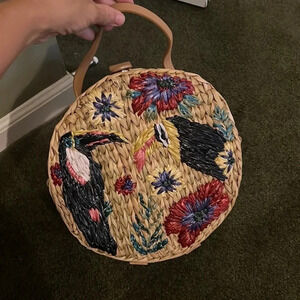 Tropical bird purse for vacation
